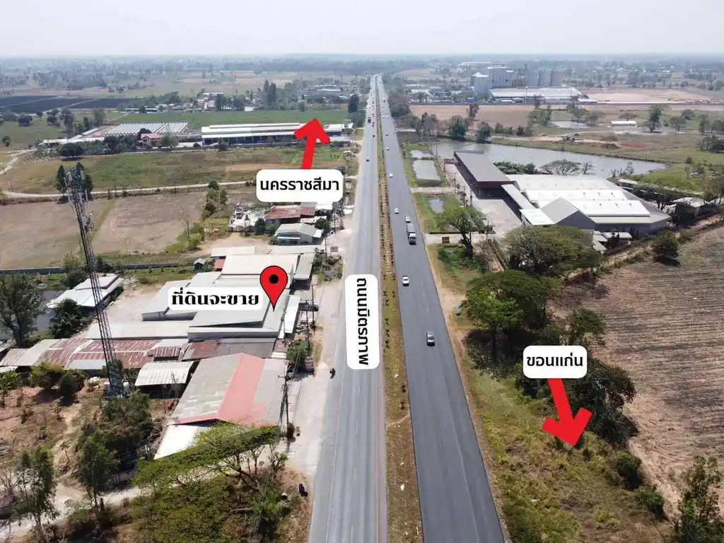 Highway 2 frontage — 5+ rai land for sale, Tha Phra, Khon Kaen, photo 10