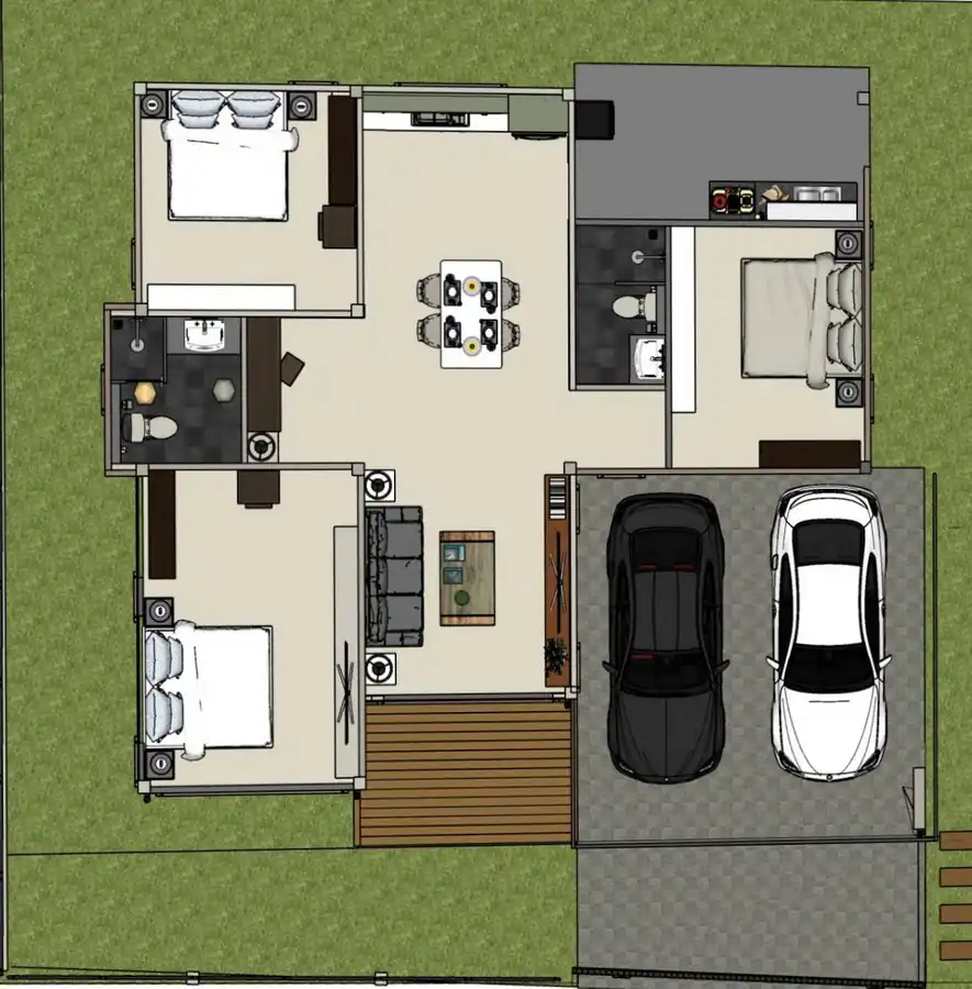 3 bed, 2 bath corner-block home for sale in Nong Bua Lam Phu city, photo 45